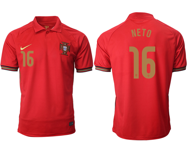 Men 2021 Europe Portugal home AAA version #16 soccer jerseys